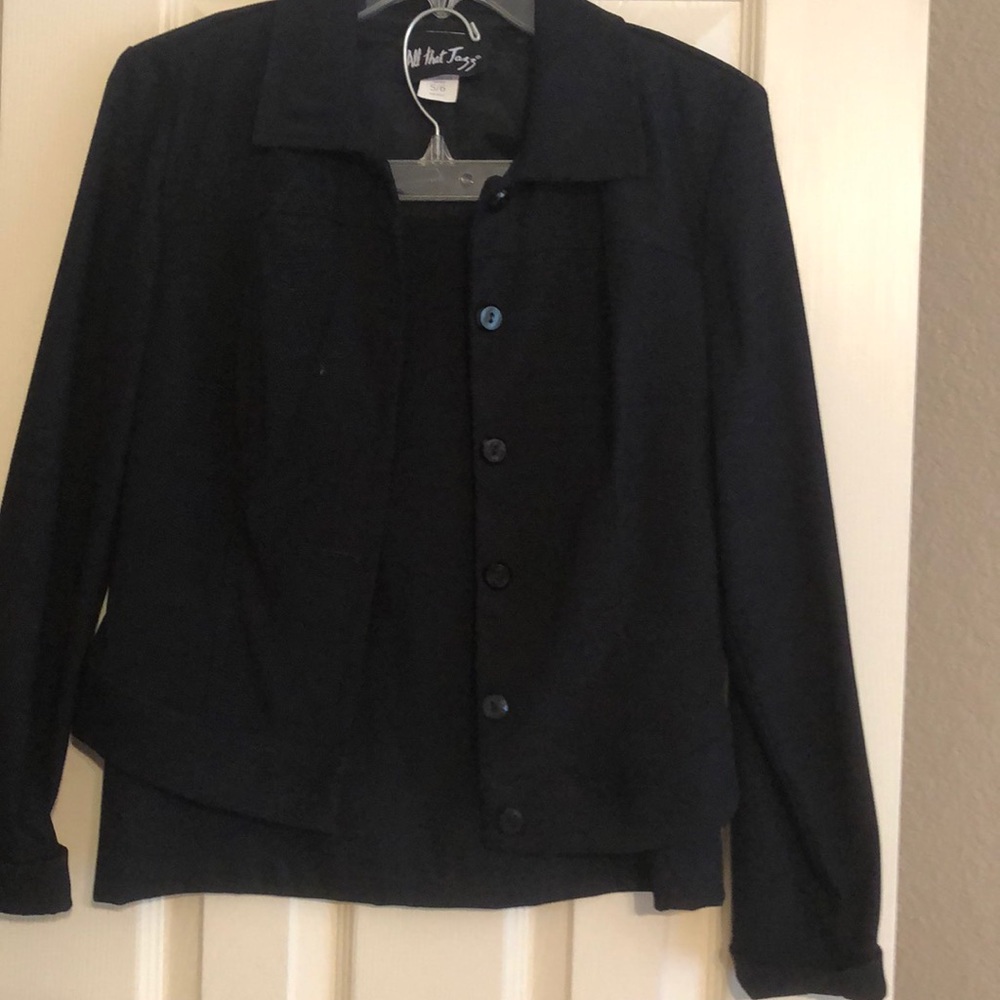 Black skirt and jacket